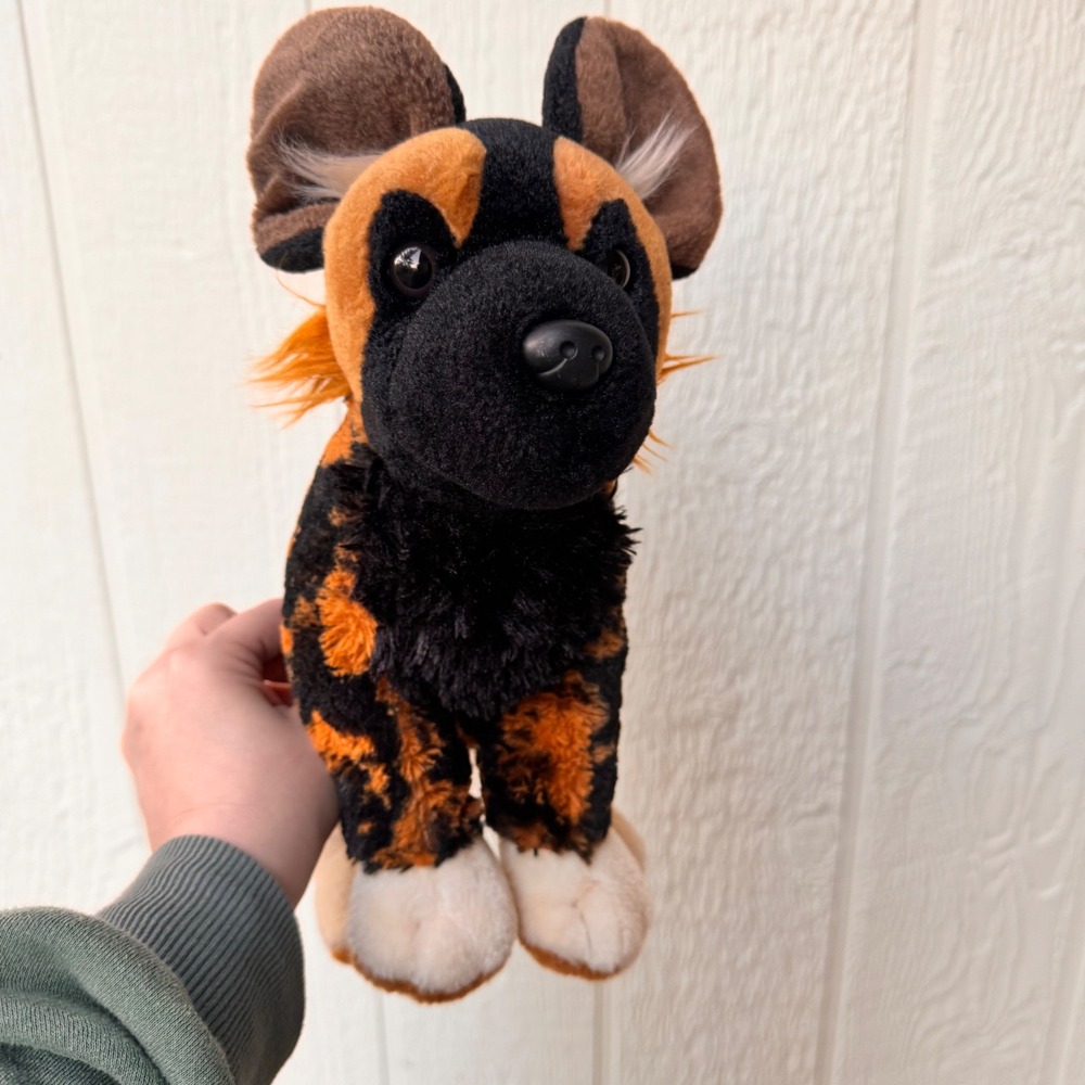 Wild Republic African Painted‎ Dog Plush Toy Stuffed Animal Realistic